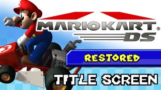 Title Screen - Mario Kart DS (Restored)