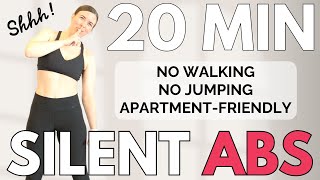 20 MIN SILENT ABS | Apartment Friendly, NO JUMPING, NO WALKING, NO NOISE!