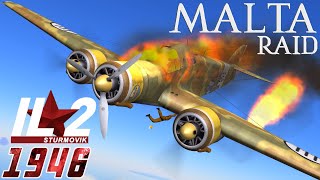 Full IL-2 1946 mission: SM.79 Malta Raid