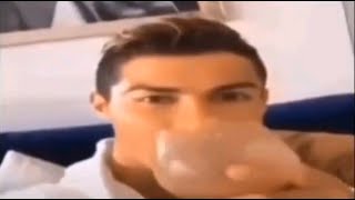 ronaldo drinking meme