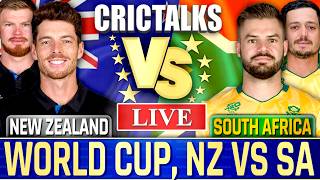🔴 NZ vs SA Live Match Today, World Cup, Live Cricket Scores Commentary, New Zealand v South Africa