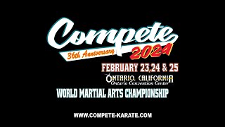 36th Annual Compete 2024 World Martial Arts Championship (Daytime Runoffs)