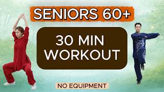 30-Minute Tai Chi Workout for Seniors 60+ | Build Strength at Home – No Equipment