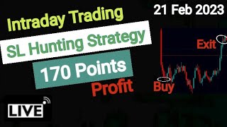 Live Banknifty Trading|Best Option Trading Strategy|Profit 170 Points|By Stock Target Hunter