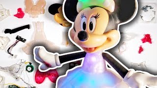 Learn The Parts Inside This Disney Minnie Mouse Rainbow Dazzle Kids Toy || Light Up Dress and Bow