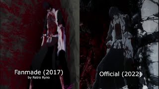 Byakuya Vs As Nodt | FANMADE vs OFFICIAL Anime Comparison - BLEACH 【4K】