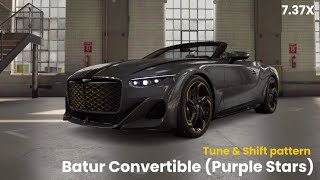 [4K] CSR2 | Bentley Batur Convertible by Mulliner | Tune & shift pattern • 7.37X