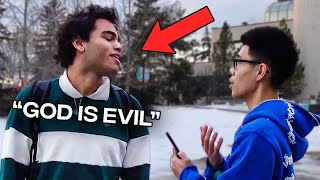 First Time Evangelizing on University Campus!