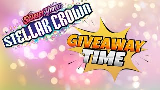 The Giveaway extravaganza continues! Pokemon Stellar Crown Opening!