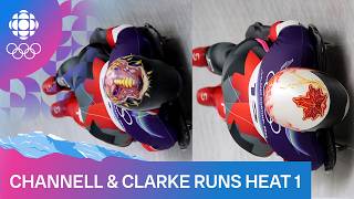 Watch Channell and Clarke's FULL runs in heat 1 of skeleton on day 7 at Milano Cortina 2026