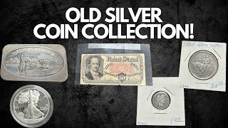 A Collection of Old Silver Coins and American Silver Eagles Comes Into the Coin Store!
