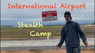 ￼ International Airport Stealth Camping Adventure