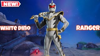 Fortnite White Dino Ranger Skin Gameplay (Full Showcase)