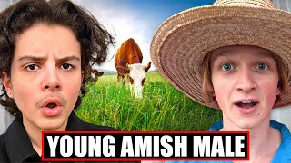 Matan Interrogates a Young Amish Male About His Culture