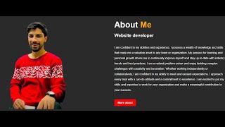 Responsive About Us Section Using HTML & CSS | About Us Page | HTML & CSS Tutorial