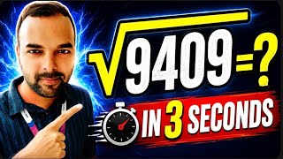 Calculate Square Root in 3 SECONDS⚡️Fast Maths for Banking Exams 2026 🎯 (Part 2)