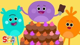 Pink Purple Orange Brown 🩷💜🧡🤎 | Kids Colors Song | featuring The Bumble Nums | Super Simple Songs