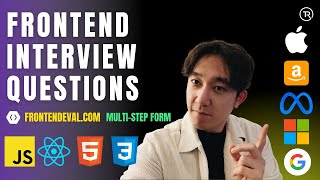 Frontend Interview Question and Answer with a FAANG Engineer - Multi-Step Form | frontendeval