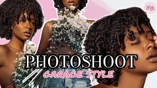 PHOTOSHOOT VLOG + TURNED MY GARAGE INTO A SHOOT | NADIRAHALI + SHOTBYSED