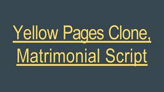 Yellow Pages Clone Script - ScriptStore in