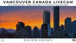 🔴 Live | Vancouver Skyline Cam 🌇 – Yaletown Skies & City Lights | ☀️ Day | 2026-01-12 Mon