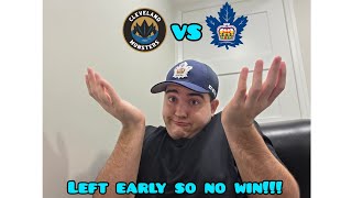 I left early so no win or loss??? Marlies Vs Monsters Post-game Reaction 