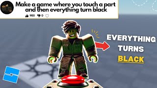 Coding your ideas on Roblox Studio - Everything turns black!