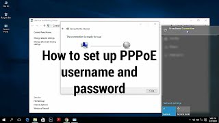 How to set up PPPoE username and password | Windows 10/8.1/8/7 | Pro Tutorials BD