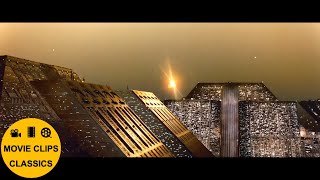 Blade Runner (1982) - Deckard travels to the Tyrell Corporation (The Final Cut)