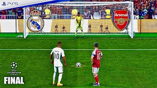 MESSI, YAMAL, HAALAND, MBAPPE, VINI JR l REAL MADRID vs ARSENAL l UCL FINAL - FC 26 PENALTY SHOOTOUT