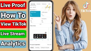 how to view tiktok live stream analytics | tiktok guide