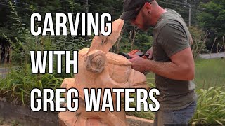 CHAINSAW CARVING with Greg Waters: Fortnite Character, Yonder