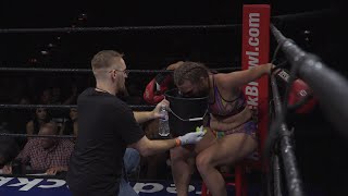 Fighting Ring Girl Pukes in Round 1