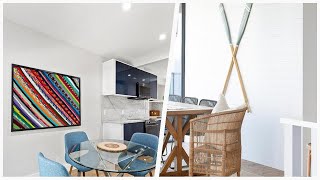75 White Vinyl Floor Dining Room Design Ideas You'll Love ☆