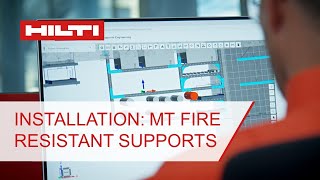 Hilti Installation: MT fire resistant supports