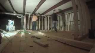 Recording Studio Construction Video 5 Second Floor Framing at Westfall Recording Austin