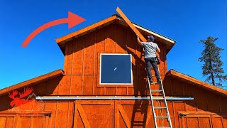 I FINALLY Finish Building a Barn, a Cabin, & a Shed...ALMOST Too Late.