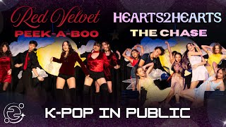 [K-POP IN PUBLIC] Performing PEEK-A-BOO by RED VELVET and THE CHASE by HEARTS2HEARTS at our school!