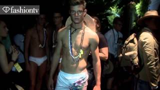 Stefan Simon at Dsquared² Spring / Summer 2014 (backstage)