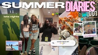SUMMER DIARIES 001 🌺🫧🌴 ‪♡ parties, pool, camp, fireworks, nails, friends, etc ♡