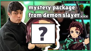 Tanjiro's Voice Actor Opens the Craziest Tanjiro Care Package (From Aniplex!)