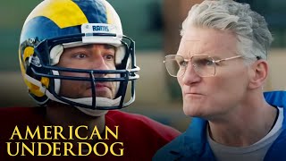 'Kurt Warner Earns a Shot with the Rams' Scene | American Underdog | Zachary Levi, Dennis Quaid