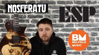 ESP USA Eclipse Nosferatu Limited Edition Pyrograph Guitar Overview w/ Tim @ Belfield Music