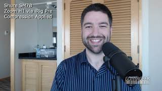 Can an iRig Pre drive a Shure SM7B?
