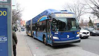 MTA NYCT: 2018 NFI XN60 CNG #1036 deadheading at E. Tremont Av/Boston Rd
