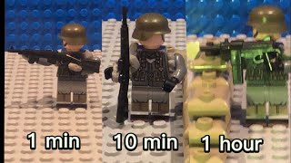 1 minute, 10 minutes and 1 hour stop motion challenge | ww2 and ww1 themed