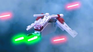 Lego Star Wars Republic Gunship test - Stop Motion