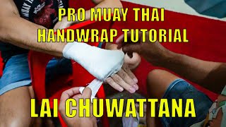 Professional Handwrap Tutorial x Lai Chuwattana 🥊 Tiger Muay Thai 🏆