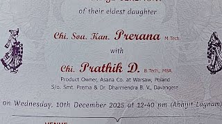 Prerana & Prathik Wedding Song | 10 December 2025 | The Manoj Studio