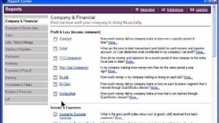 QuickBooks Training-Getting reports from QuickBooks